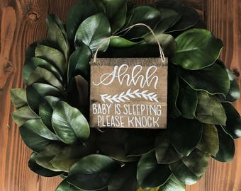 Please knock sign | Etsy