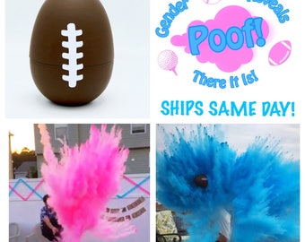 8" FOOTBALL Gender Reveal Football with Glitter Gender Reveal Football Baseball Golf Ball