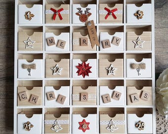 Wooden Advent Calender | Christmas Advent Calendar | Advent Calendar | Christmas Calendar