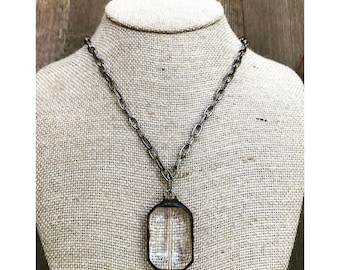 Soldered Crystal Necklace