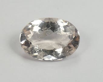 Video ! 13.4x9.5mm Very nice full natural peach Morganite from Brazil 4,08ct oval pink beryl loose gemstone for ring pendant (#PB825)