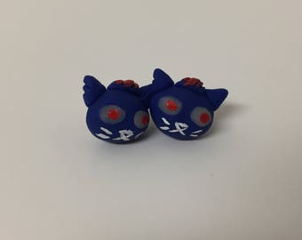 Polymer Clay Night in the Woods Mae Borowski earrings