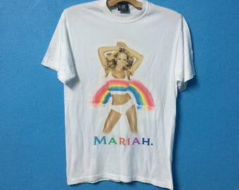 mariah carey t shirt rainbow