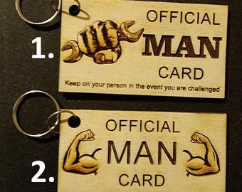 INSTANT DOWNLOAD PRINTABLE Official Man Card Hilarious
