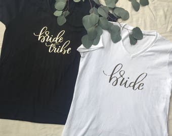 Bridal party tshirts | Etsy