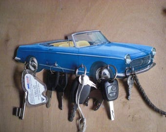 key wall peugeot 404 cabriolet, hanging keys wall vintage personalized
