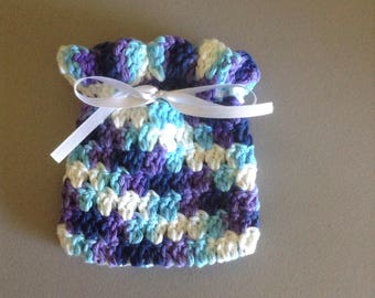 Gift Bag/Potpourri Bag - Purple, Blue, and White (0601)