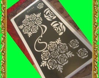 henna stencil etsy