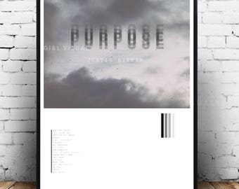 Justin Bieber merch, Justin Bieber poster, Justin Bieber wall art, Justin Bieber decor, Justin Bieber print, Justin Bieber art, Purpose tour