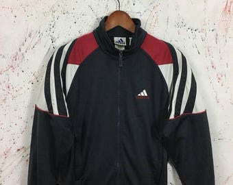 Sale 25% Vintage 90s Adidas Retro Trainer Zipped Jacket Hip Hop Swag Size L