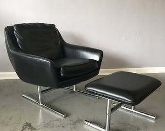 LK Hielle Lounge Chair and Ottoman