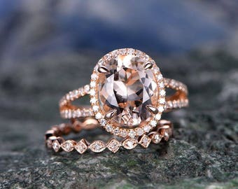 ONLY the diamond wedding band-handmade 14k Rose gold ring-Real Diamond Stacking band-Full eternity antique art deco ring