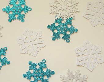 Snowflake Glitter Confetti Winter Wonderland Wedding Decor Snowflake Glitter Confetti Winter Wonderland Wedding Decor