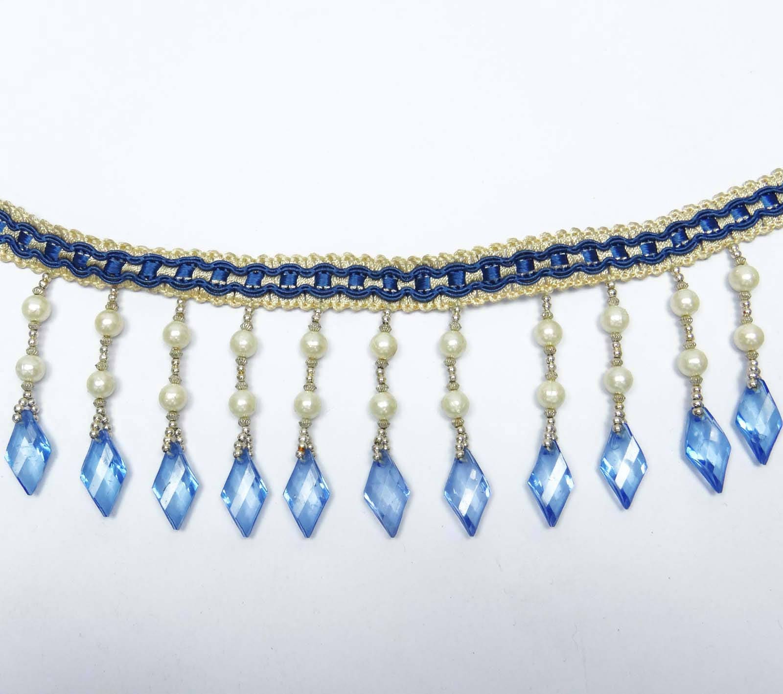 Decorative Tassel Ribbon Trim Beaded Fringe Trim Home Decor