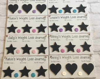 Personalised motivational weight loss journey wooden sign plaque blackboard comes with chalk - perfect for slimming world or weight watchers