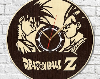 Dragon Ball Z_2 clock, Dragon Ball Z wooden clock, Dragon Ball Z HDF clock, Dragon Ball Z acrylic clock, wall clock, wood clock, home decor