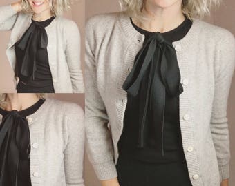 Vintage Cashmere & Lambswool Cardigan Sweater