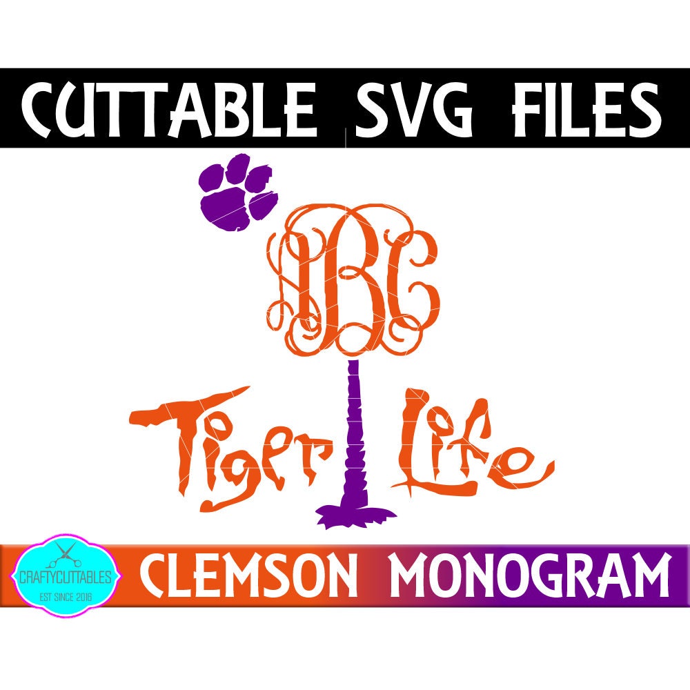 Download Clemson MonogramClemson Football svgSvg ClemsonClemson