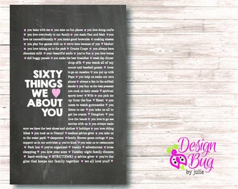60 Things We Love About You - Poster