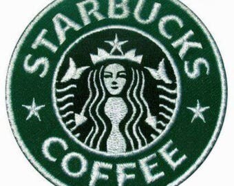 Starbucks Patch Starbucks Iron On Starbucks Birthday Starbucks Gift NOT Starbucks embroidery design Starbucks applique design