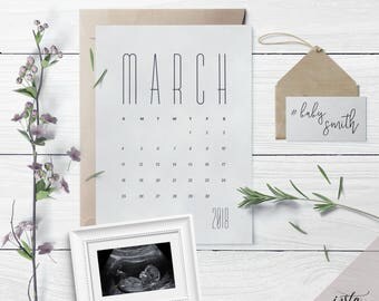 Download Pregnancy announcement Templates I Printable by instadesignstudio