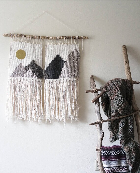 Woven Wall Hanging Woven Landscape Wall Hanging Wall