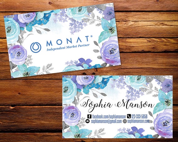 Monat Business Cards Fast Free Personalization and Change