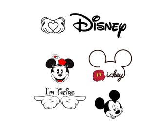 Mickey Mouse svg Disney svg Mickey mouse ears svg Mickey mouse head svg Files for Cricut Silhouette Mickey Mouse hands set
