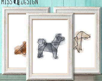 Origami dog | Etsy
