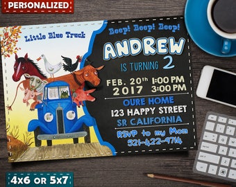 Free Thank you Tags- Little Blue Truck Invitation- Little Blue Truck Birthday- Little Blue Truck Invite- Party- Printables- Custom
