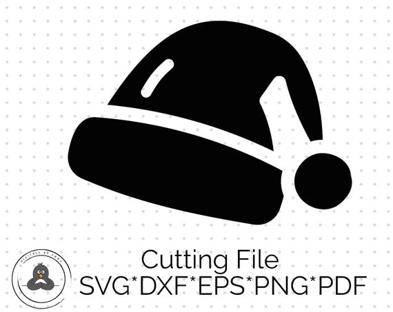 Download Santa hat Christmas Hat Silhouette SVG & Dxf Cutting Files