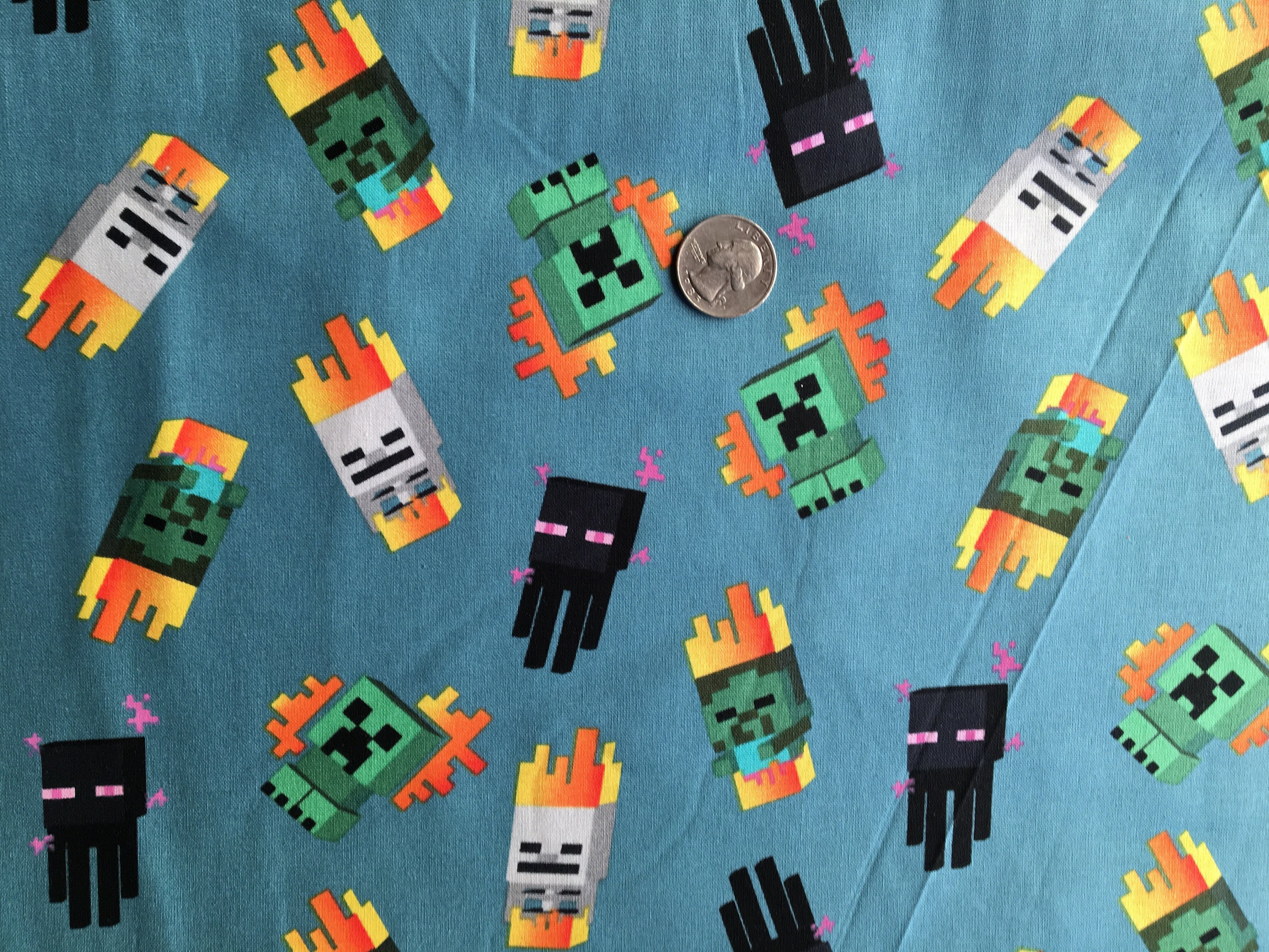 MINECRAFT Fabric, MINECRAFT Mini Mobs, Official MINECRAFT, Fabric by ...