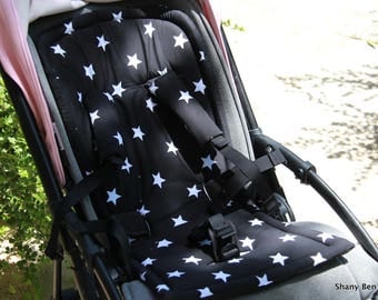 seat stroller liner with strap, stroller pad, pram strap covers, Bugaboo seat, baby carriers&wraps, stroller seat liner, Babyzen Yoyo, star