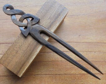 2 Prongs Wooden Hair Sticks, Hair Pin, Hair Fork, Hair Accessories HS21
