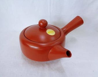 VJ61 : Japanese Tokoname Pottery classic Kyusu teapot