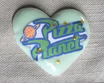Pizza Planet Pastel Space Resin Charm