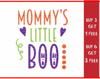Halloween SVG Mommy's little boo, mommy to be, cut cutting files, maternity baby announcement, Svg DXF PNG, Cricut Silhouette, baby svg