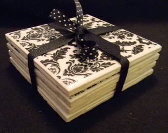 Ceramic tile coasters