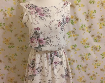 Handmade Floral Day Dress