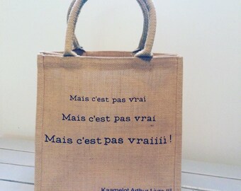 Bag jute tote bag jute customizable trend several sizes