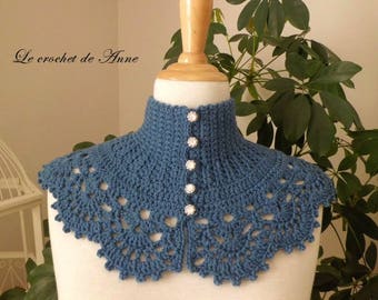 Indigo blue, Victorian style Choker!