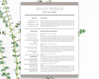 InDesign format | Resume Template | Cover Letter Template | Instant Download | Professional