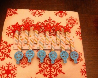 Christmas ornaments, decorations for tables brand places