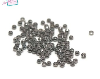 5g approximately 430 beads 2 mm crimps gun metal