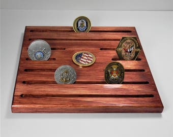 Military Challenge Coin Display