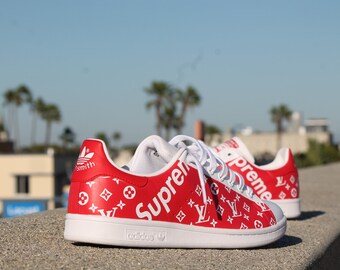 Custom Adidas Stan Smith - Supreme x LV