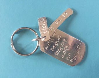 Personalised Dog Tag Keyring