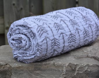 Swaddle Blanket/ Double Gauze Blanket/ Double Gauze Swaddle/ Muslin Baby Blanket/ Baby Shower Gift