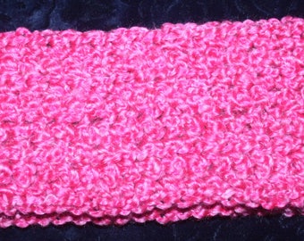 Crochet Scarf ~ SHIPPING PAID ~ Pink (Approx. 4 x 58 inches)