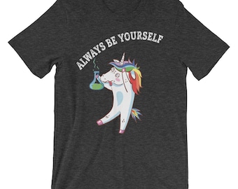 Always Be A Unicorn Shirt - Always Be Yourself - unicorn dabbing shirt, funny unicorn shirt, unicorn dabbing svg, rainbow unicorn shirt tee